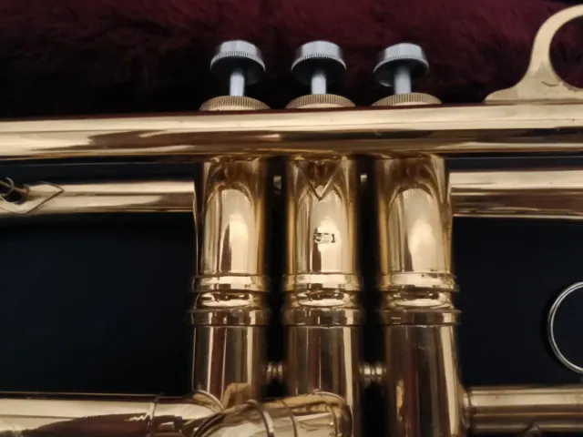 Tromba in ottone con custodia e Bocchino