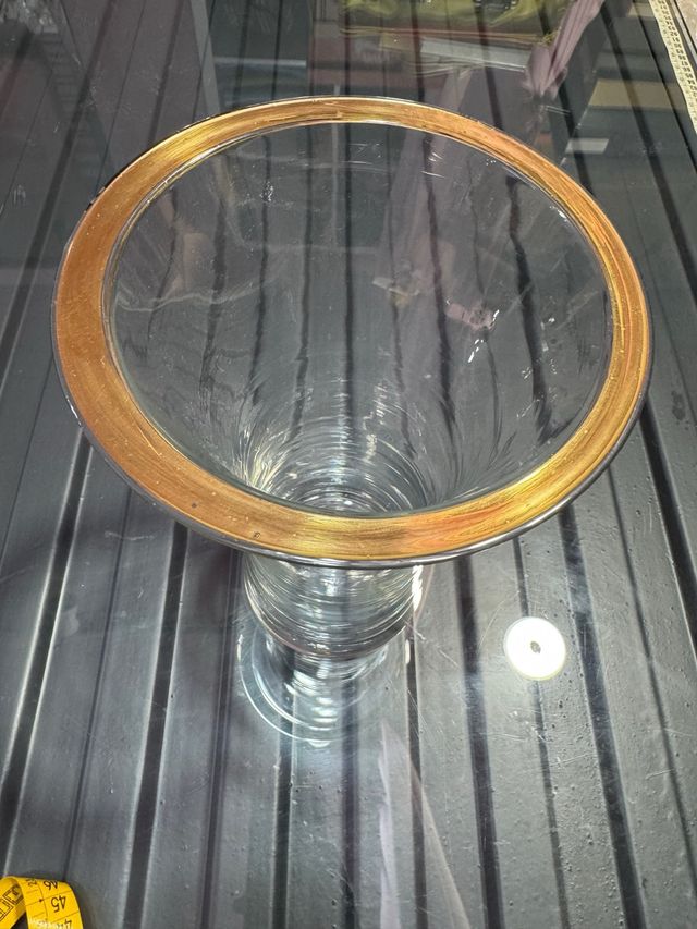 Vaso Filo in vetro dorato
