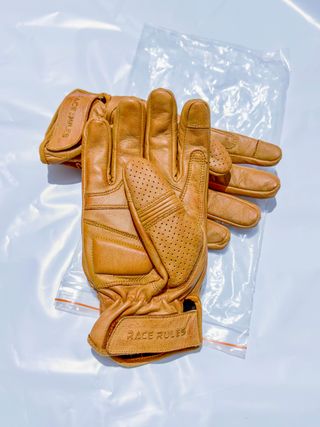 Guantes de moto cuero Marrón XXL/10 Nuevos