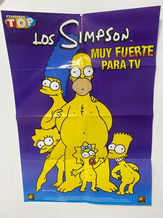Póster Los Simpson Muy Fuerte Para TV