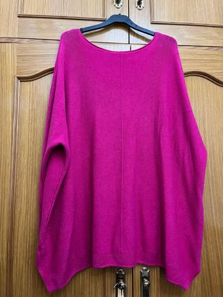Jersey mujer talla grande rosa