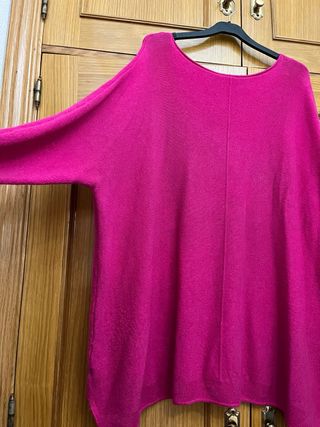 Jersey mujer talla grande rosa