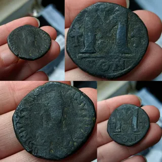 Moneda Bizantina Romana Antigua