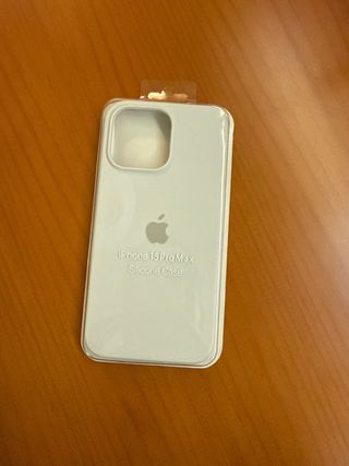 Funda Silicona iPhone 15 Pro Max Blanca