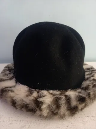 Sombrero negro invierno mujer