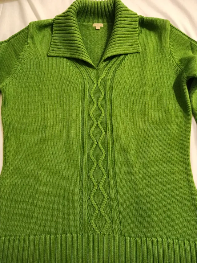 Jersey verde trenzado