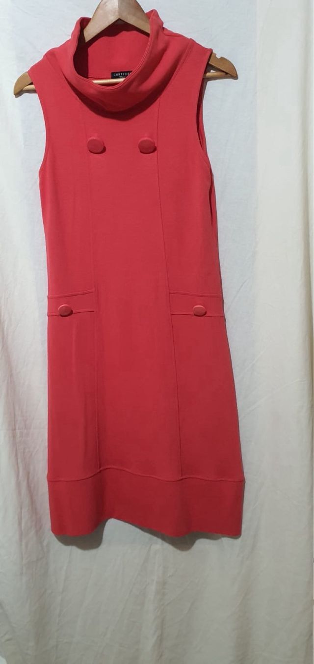 Vestido Cortefiel Rojo Talla M