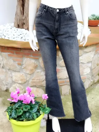 Jeans Zuiki neri/grigi a zampa tg 46