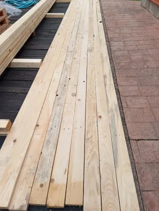 Tablas de madera de palets, listones