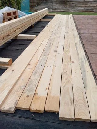 Tablas de madera de palets, listones