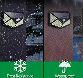 5 faretti solari con sensore di movimento Giardino