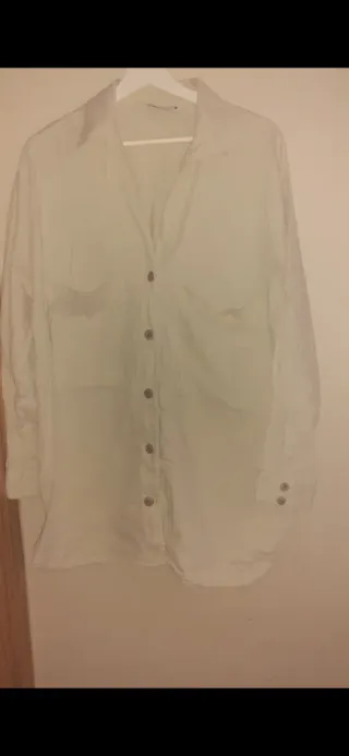 Camisa Zara Mujer Beige