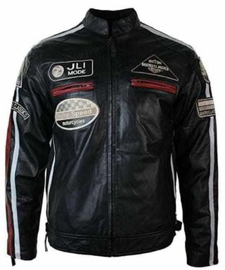 Giacca in pelle scamosciata marrone