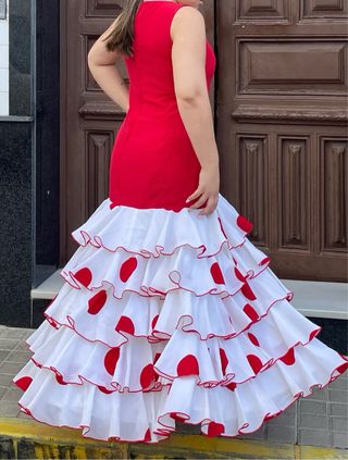 Traje Flamenca Rojo talla 4244