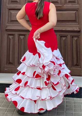 Traje Flamenca Rojo talla 4244