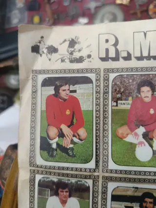 Hoja Álbum Liga 76-77.Real Madrid