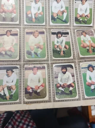 Hoja Álbum Liga 76-77.Real Madrid