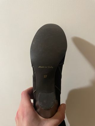 Stivali donna marroni con frange