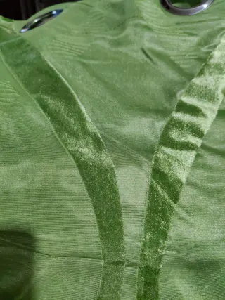 Tende verdi in velluto