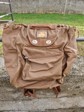 Zaino Ussaro similpelle donna beige/marrone