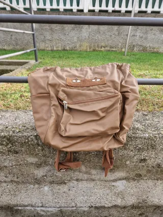 Zaino Ussaro similpelle donna beige/marrone