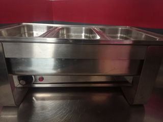 Calentador de comida acero inoxidable industrial