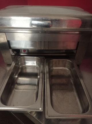 Calentador de comida acero inoxidable industrial