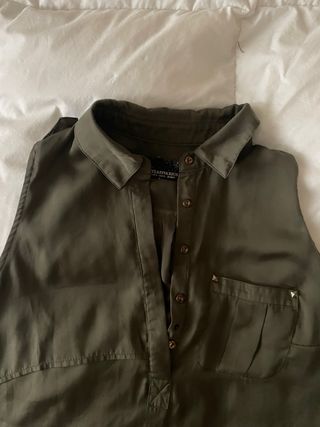 Blusa verde mujer talla S