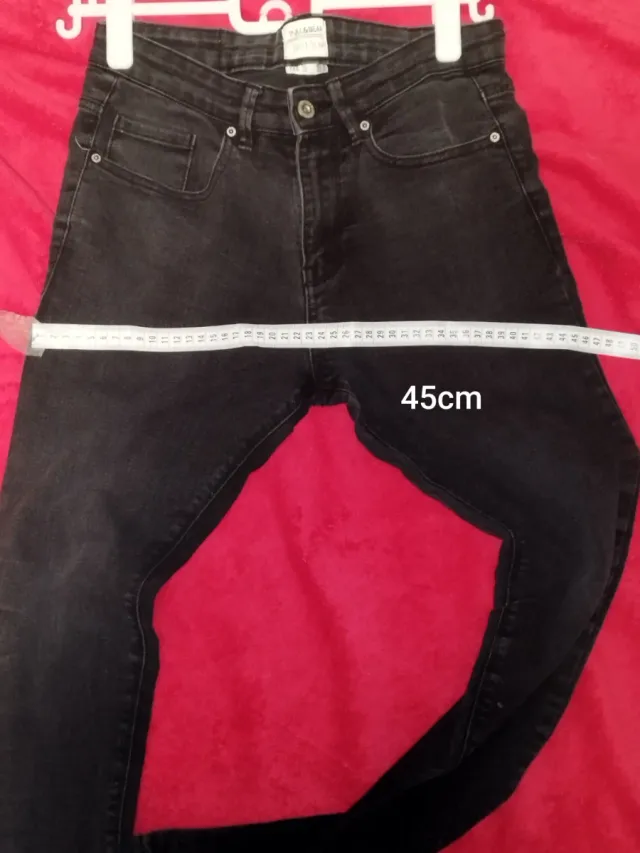 Vaqueros Pull&Bear Super Skinny T.38 Negro