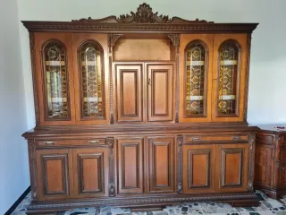 Mobile sala legno e vetro