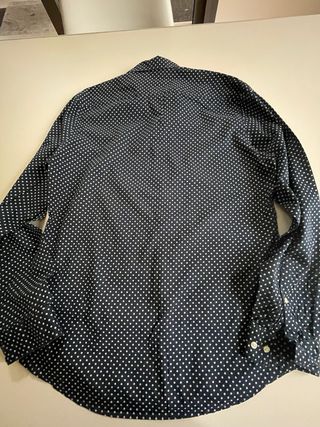 Camicia H&M uomo pois blu e bianchi