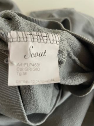 Felpa Scout leggera uomo grigia