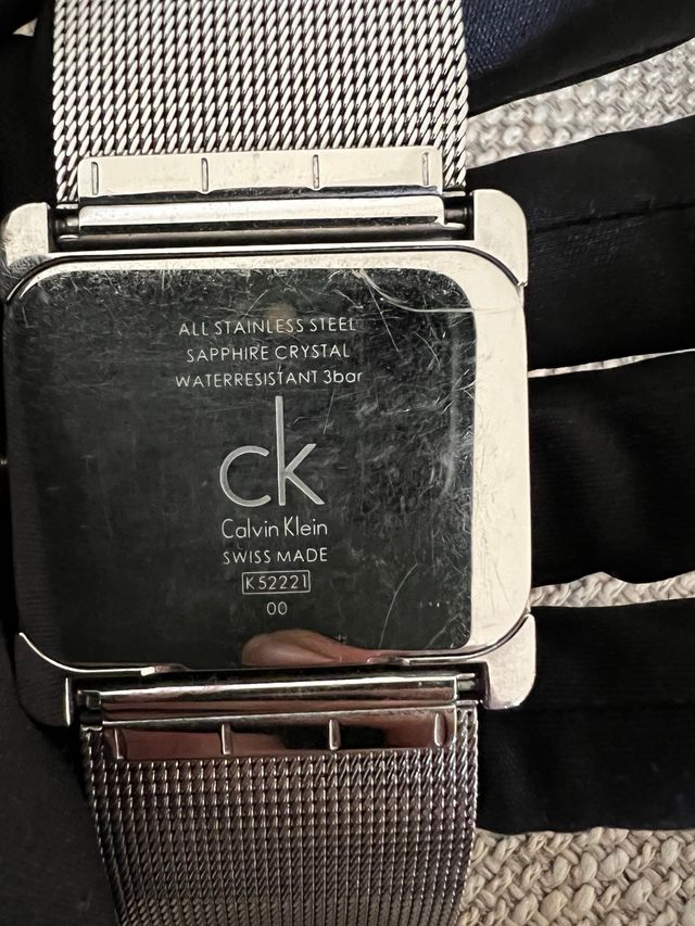 Reloj Calvin Klein Acero Mujer Negro/Plata