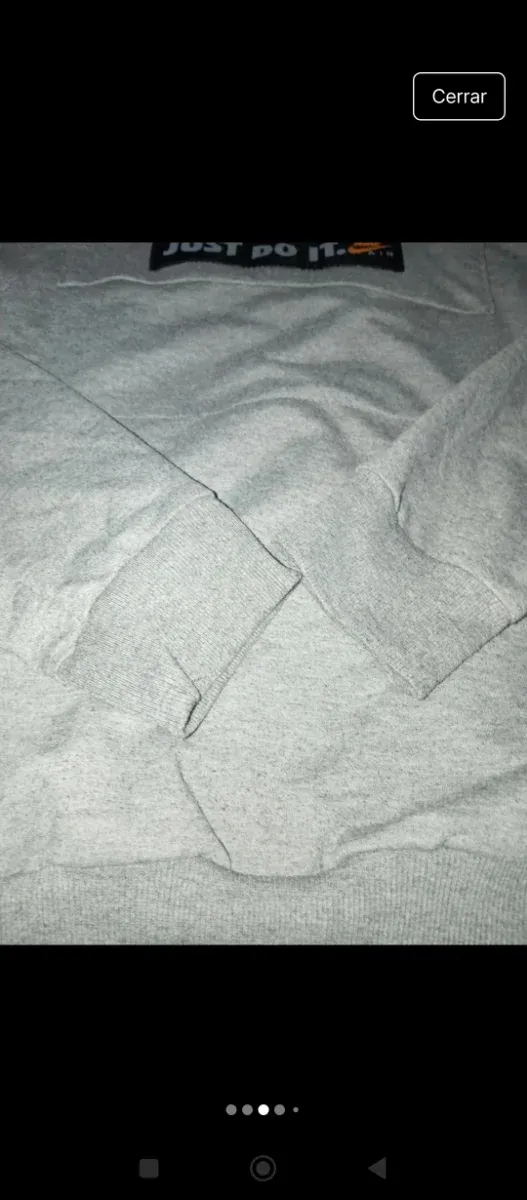 Sudadera Nike Gris Media Cremallera