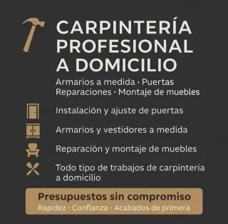 Carpintería profesional a domicilio