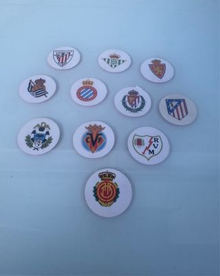 Álbum cromos + pins + campo
