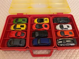 Modellini auto Burago in valigetta