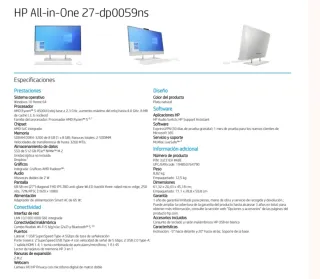HP All in One 27 dp0059ns Ryzen 5