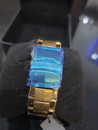 Reloj Skyline Automático Dorado Azul