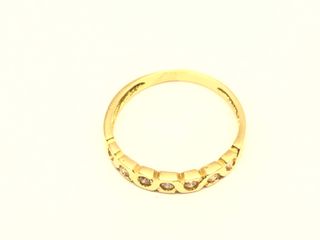 anillo oro 18k con piedra con diamante