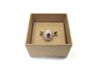 anillo oro 18k con piedra