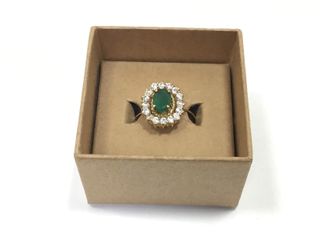 anillo oro 18k con piedra