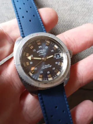 *Rotary* "Aquaplunge 21"  Reloj Vintage 70s