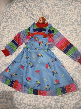 DISFRAZ DE NIÑA DE CHUCKY NUEVO A ESTRENAR