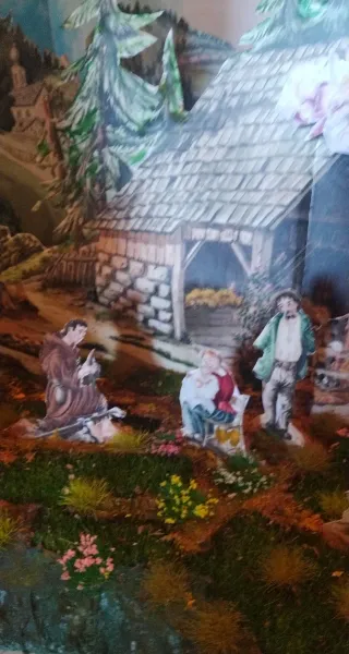 Belén Italiano  de papel artesanal