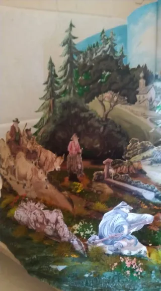 Belén Italiano  de papel artesanal