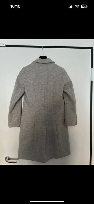 Cappotto donna grigio e bianco taglia 42 italiana.