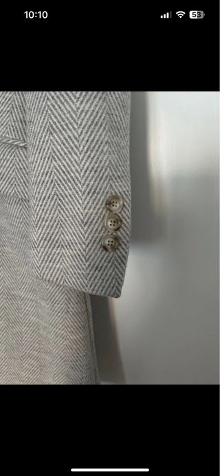 Cappotto donna grigio e bianco taglia 42 italiana.