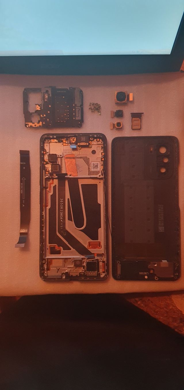 Schermo+Cornici ORIGINAL Xiaomi Mi 11i 5G Nero