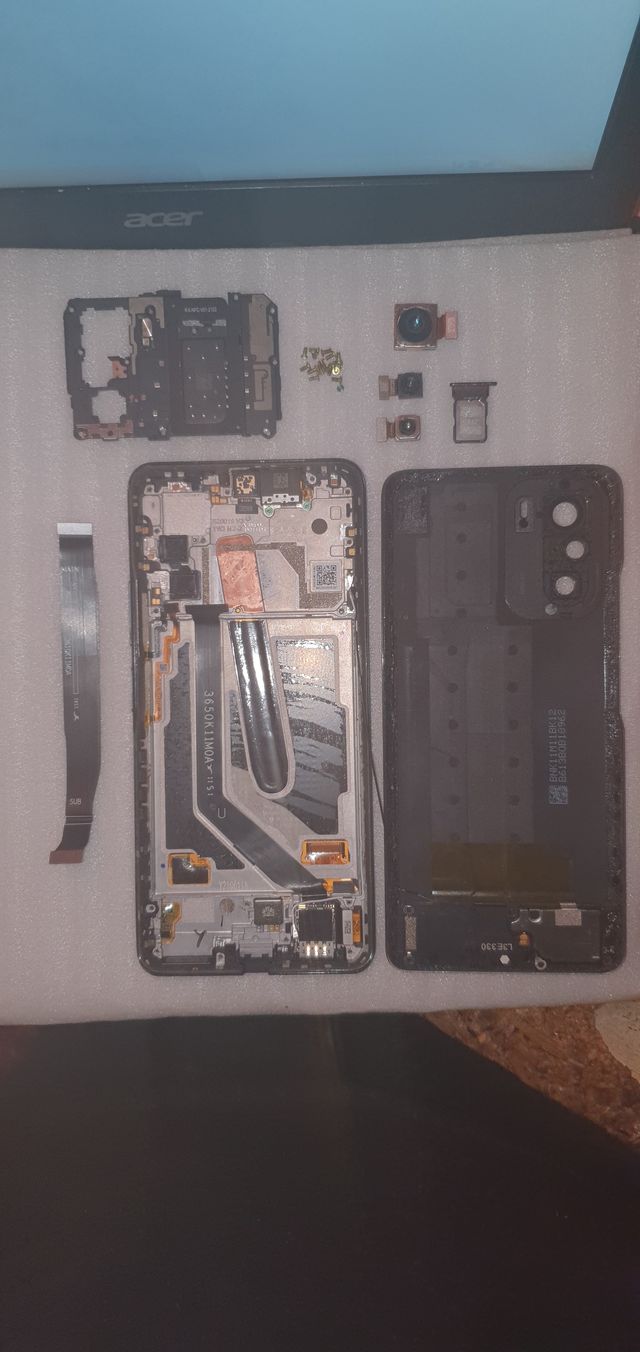 Schermo+Cornici ORIGINAL Xiaomi Mi 11i 5G Nero